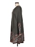 Aryeh 100% Polyester Paisley Gray Casual Dress Size M - photo 5