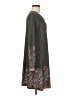 Aryeh 100% Polyester Paisley Gray Casual Dress Size M - photo 4