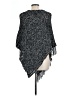Express 100% Acrylic Black Poncho One size - photo 2