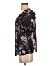 BILA Black Blue Short Sleeve Blouse Size S - photo 5