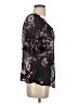 BILA Black Blue Short Sleeve Blouse Size S - photo 4