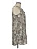 Mossimo 100% Polyester Paisley Gray Casual Dress Size M - photo 4