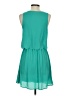 Everly 100% Polyester Solid Teal Casual Dress Size S - photo 2