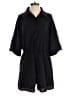 Unbranded Solid Black Romper Size 8 - 10 - photo 1