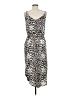 Unbranded 100% Polyester Animal Print Silver Cocktail Dress Size M - photo 2