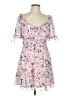 A. Byer 100% Polyester Floral Pink Cocktail Dress Size L - photo 1