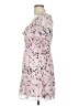 A. Byer 100% Polyester Floral Pink Cocktail Dress Size L - photo 5