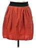Necessary Objects Solid Red Orange Casual Skirt Size S - photo 1