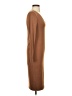 Final Touch Solid Brown Casual Dress Size S - photo 4