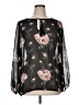 Lane Bryant 100% Polyester Black Long Sleeve Blouse Size 14 - 16 Plus - photo 1