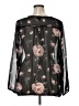 Lane Bryant 100% Polyester Black Long Sleeve Blouse Size 14 - 16 Plus - photo 2