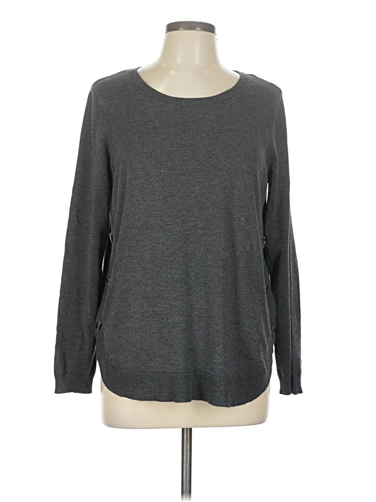 Pre-owned Lety & Me Pullover Sweater In Gray