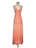 MNG 100% Polyester Stripes Orange Casual Dress Size 4 - photo 1