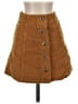 Unbranded Solid Brown Casual Skirt Size S - photo 1