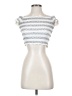 Basics White Short Sleeve Top Size S - photo 1