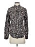 J.Crew Animal Print Brown Long Sleeve Blouse Size 2 - photo 1