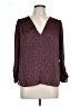 Joie 100% Polyester Burgundy 3/4 Sleeve Blouse Size L - photo 1