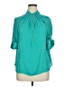Suzy Shier 100% Polyester Teal 3/4 Sleeve Blouse Size XL - photo 1