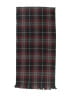 Sears 100% Acrylic Plaid Burgundy Black Scarf One size - photo 2