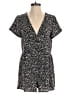 Grade & Gather 100% Polyester Print Black Romper Size S - photo 1
