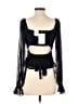 WAYF Black Long Sleeve Blouse Size XS - photo 2