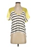 Mason 100% Viscose Yellow Short Sleeve Top Size P (petite) - photo 1