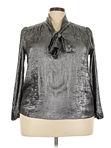Ann Taylor Factory Long Sleeve Blouse (view 1)