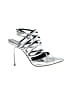 Giuseppe Zanotti Metallic Silver Heels Size EU 38 1/2 - photo 1