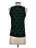 Ann Taylor 100% Polyester Teal Sleeveless Top Size XS - photo 2