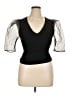 Lulus 100% Rayon Black Short Sleeve Top Size XL - photo 1
