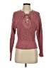 Madewell 100% Cotton Tweed Burgundy Pullover Sweater Size XS - photo 1