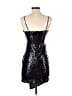 Lulus 100% Polyester Metallic Silver Cocktail Dress Size XS - photo 2