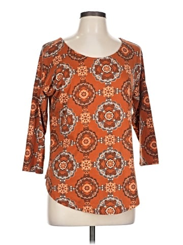 Bobeau 3/4 Sleeve Top (view 1)