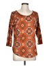 Bobeau Orange 3/4 Sleeve Top Size L (petite) - photo 1