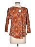 Bobeau Orange 3/4 Sleeve Top Size L (petite) - photo 2