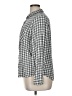 Basic Editions 100% Rayon Checkered-gingham Gray Long Sleeve Button-Down Shirt Size XL - photo 5