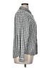 Basic Editions 100% Rayon Checkered-gingham Gray Long Sleeve Button-Down Shirt Size XL - photo 4