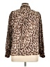 Vince Camuto 100% Polyester Animal Print Brown Long Sleeve Blouse Size XL - photo 2