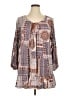 Style&Co Paisley Brown Casual Dress Size XL - photo 1
