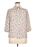 Heart Soul 100% Polyester Polka Dots Ivory 3/4 Sleeve Blouse Size XL - photo 1