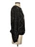 Flat White 100% Polyester Black Long Sleeve Blouse Size XS - photo 4