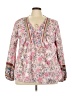 Unbranded Pink Long Sleeve Blouse Size 5X - photo 1