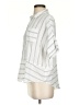 Athleta Stripes Silver Short Sleeve Blouse Size XS - photo 5