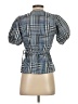 J.Crew Blue Short Sleeve Blouse Size XXS - photo 2