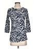 MICHAEL Michael Kors Blue 3/4 Sleeve Top Size S - photo 1