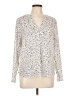 Primark 100% Polyester Ivory Long Sleeve Blouse Size 10 - photo 1
