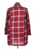 Passport Plaid Burgundy Long Sleeve Blouse Size 3X - photo 2