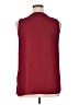 Signature 100% Polyester Burgundy Sleeveless Blouse Size L - photo 2