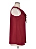 Signature 100% Polyester Burgundy Sleeveless Blouse Size L - photo 4