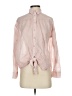 Express 100% Lyocell Pink Long Sleeve Blouse Size S - photo 1